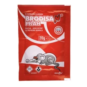 Brodisan prah 0.1% (bromadiolon) 20g